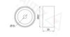 AUTEX 651834 Deflection/Guide Pulley, timing belt